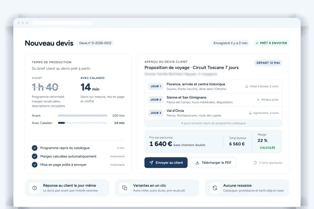 Travel Quote Management: How Agencies Save Time with Caladeo
